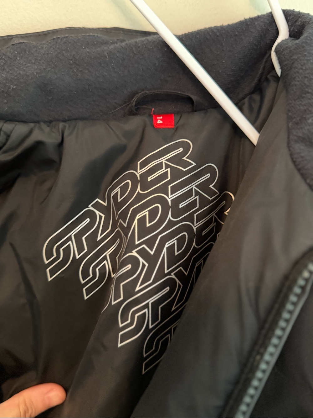 Spyder Black Ski Jacket - Picture 3 of 5
